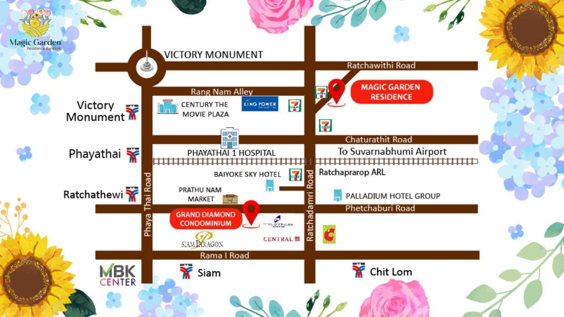 Magic Garden Residence Bangkok Bagian luar foto