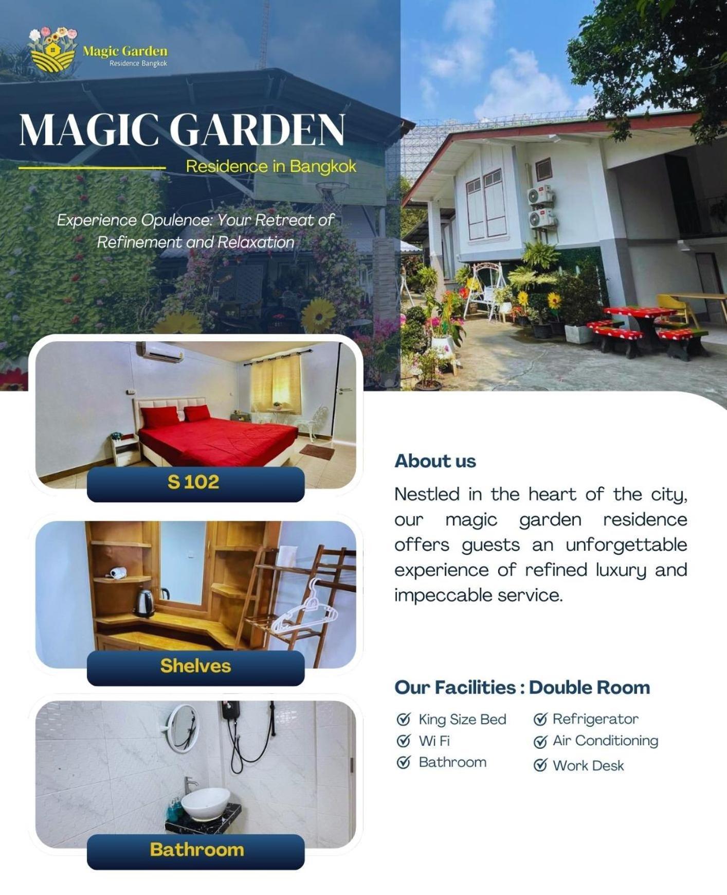 Magic Garden Residence Bangkok Bagian luar foto