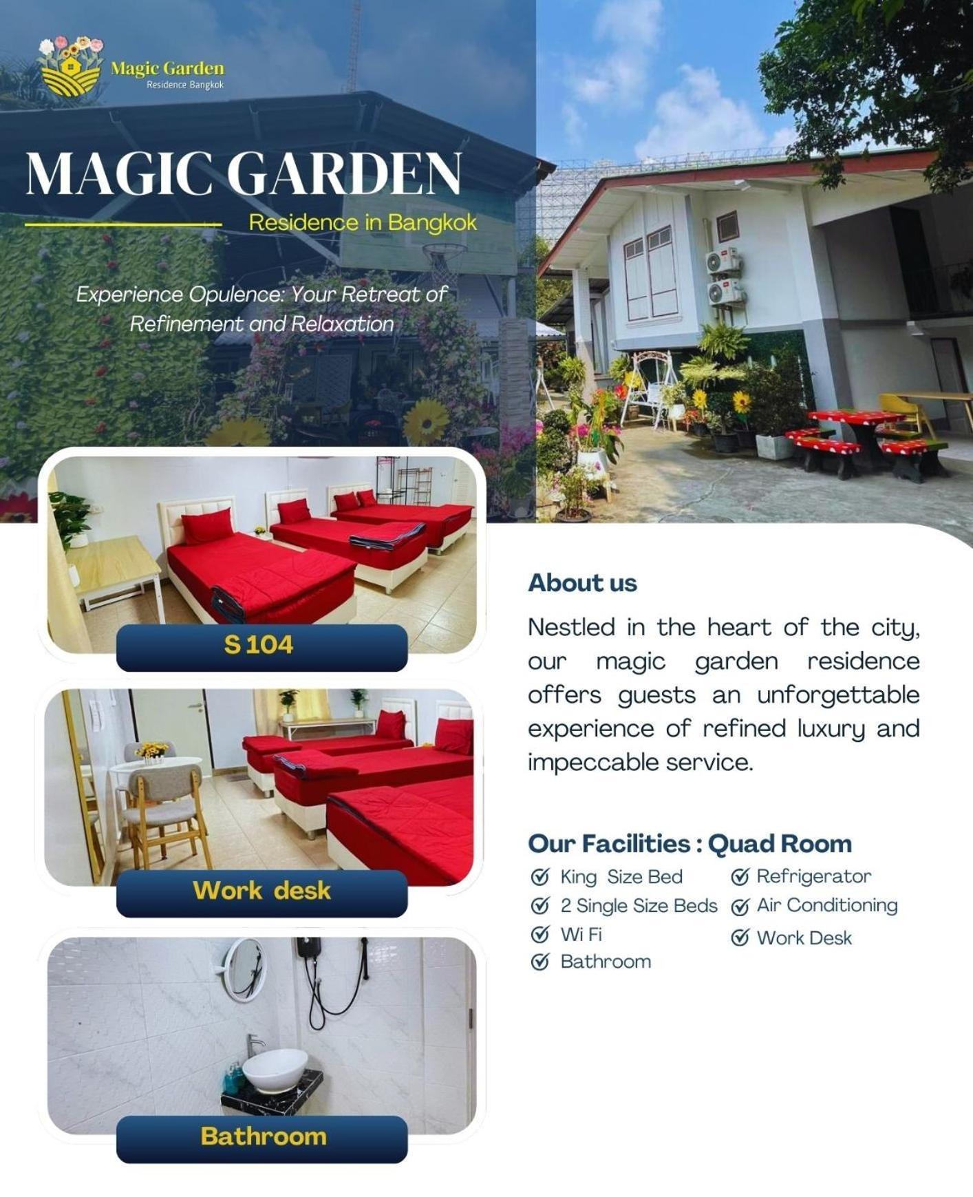 Magic Garden Residence Bangkok Bagian luar foto
