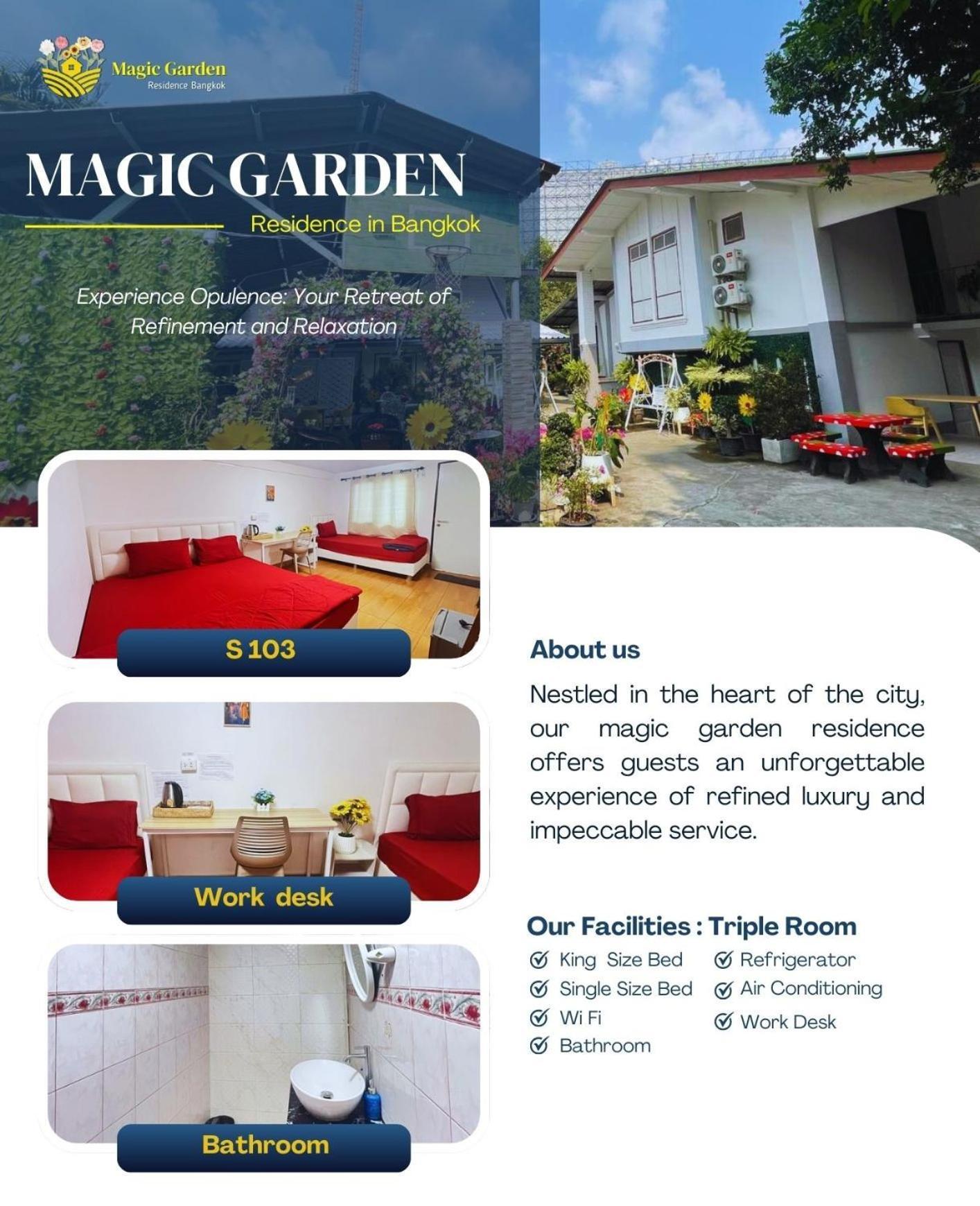 Magic Garden Residence Bangkok Bagian luar foto